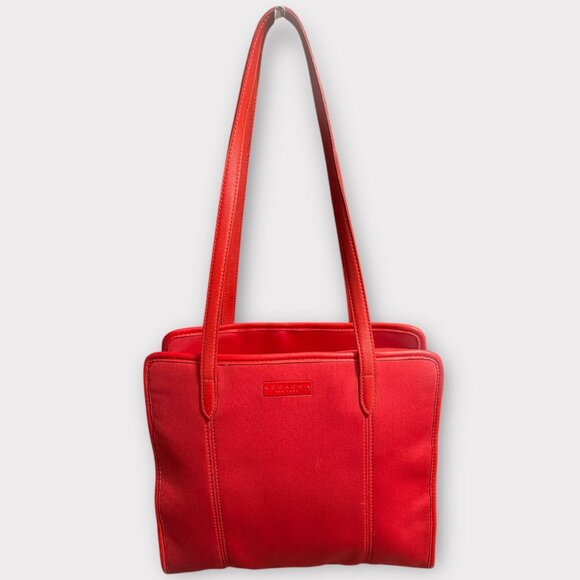 VTG Coach Neo Collection Tote 6206 Red Neoprene Leather Shoulder Bag 90s DR Made - Picture 4 of 12